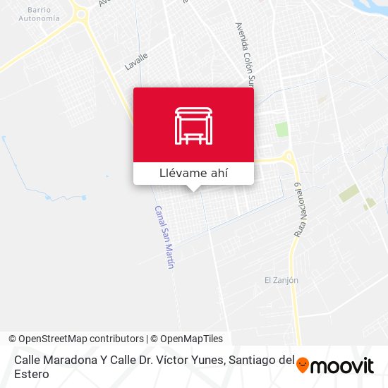 Mapa de Calle Maradona Y Calle Dr. Víctor Yunes