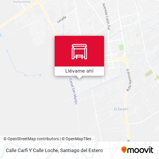 Mapa de Calle Carfi Y Calle Loche