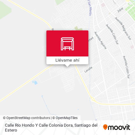 Mapa de Calle Río Hondo Y Calle Colonia Dora