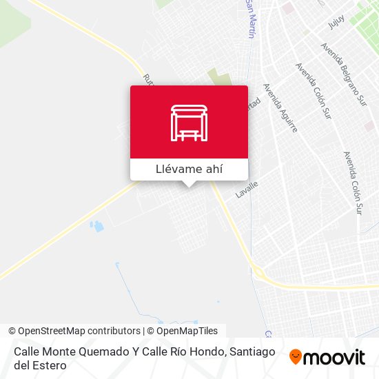 Mapa de Calle Monte Quemado Y Calle Río Hondo