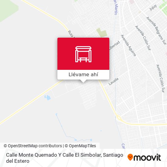 Mapa de Calle Monte Quemado Y Calle El Simbolar