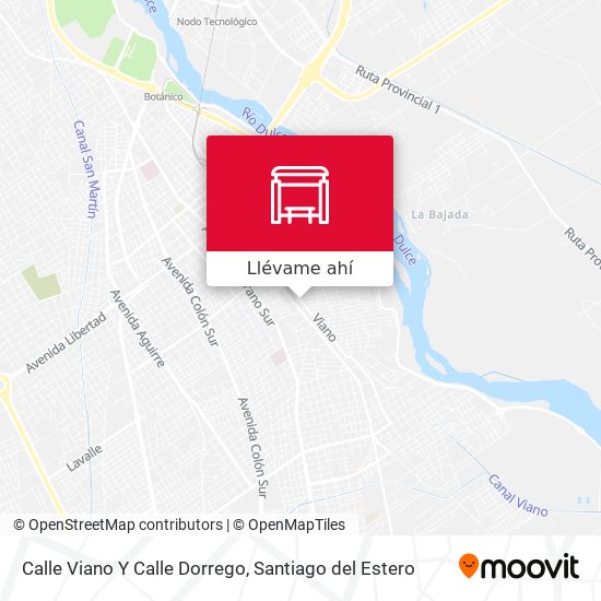 Mapa de Calle Viano Y Calle Dorrego