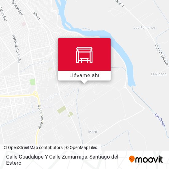 Mapa de Calle Guadalupe Y Calle Zumarraga