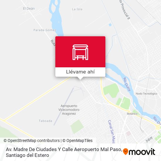 Mapa de Av. Madre De Ciudades Y Calle Aeropuerto Mal Paso