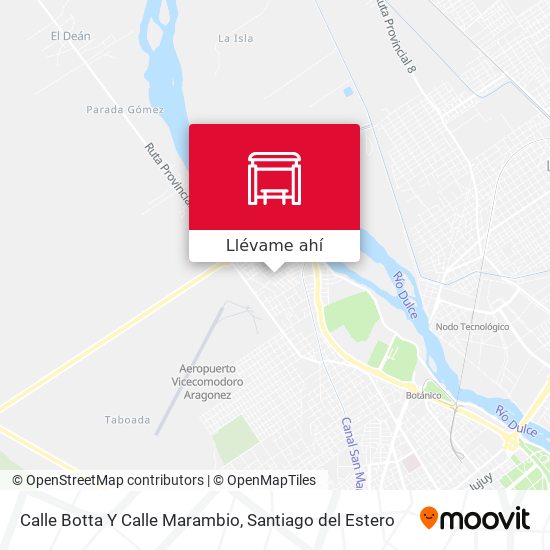 Mapa de Calle Botta Y Calle Marambio