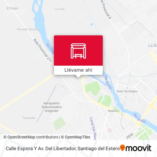 Mapa de Calle Espora Y Av. Del Libertador