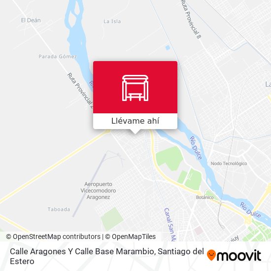 Mapa de Calle Aragones Y Calle Base Marambio