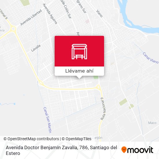 Mapa de Avenida Doctor Benjamín Zavalía, 786