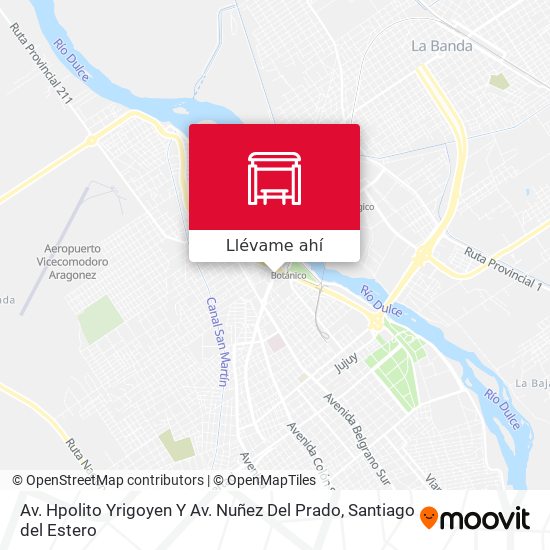 Mapa de Av. Hpolito Yrigoyen Y Av. Nuñez Del Prado