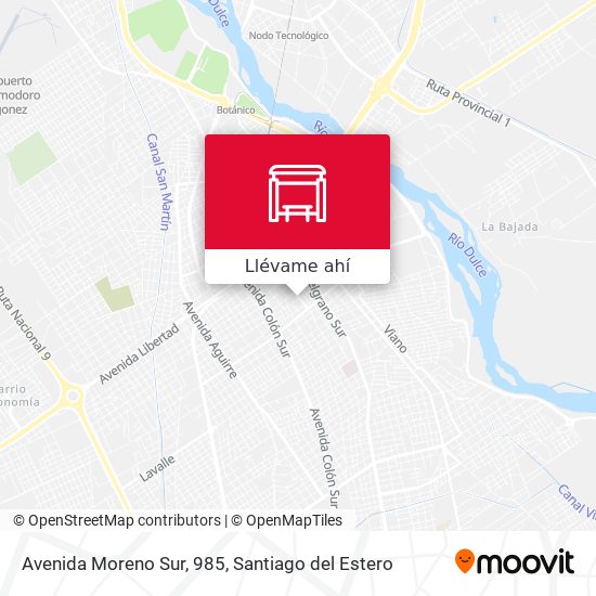 Mapa de Avenida Moreno Sur, 985