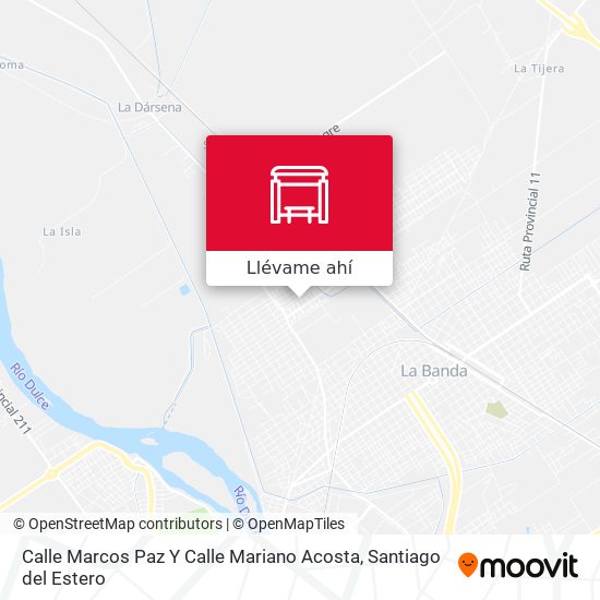 Mapa de Calle Marcos Paz Y Calle Mariano Acosta