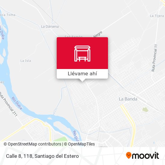 Mapa de Calle 8, 118