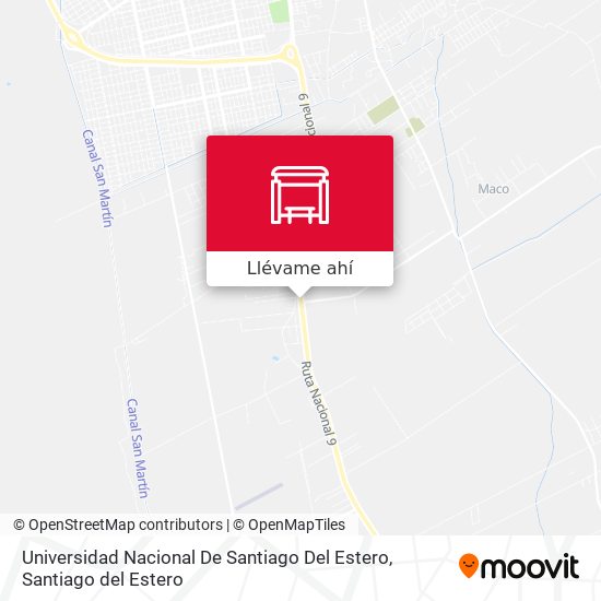 Mapa de Universidad Nacional De Santiago Del Estero
