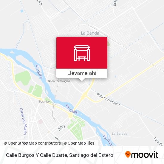 Mapa de Calle Burgos Y Calle Duarte