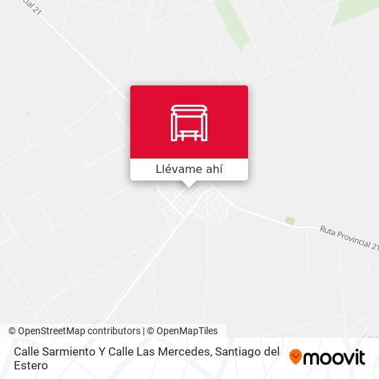 Mapa de Calle Sarmiento Y Calle Las Mercedes
