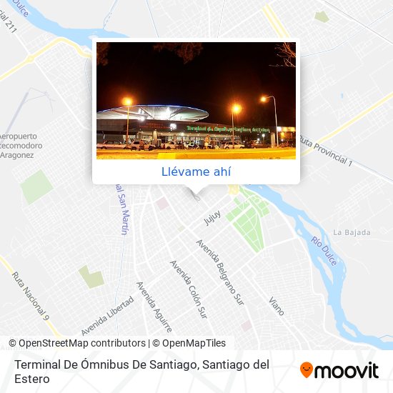 Mapa de Terminal De Ómnibus De Santiago