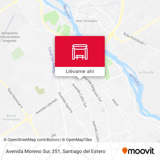 Mapa de Avenida Moreno Sur, 351