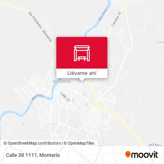 Mapa de Calle 38 1111