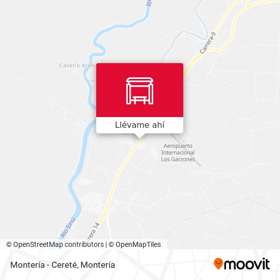 Mapa de Montería - Cereté