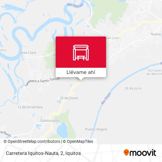 Mapa de Carretera Iquitos-Nauta, 2