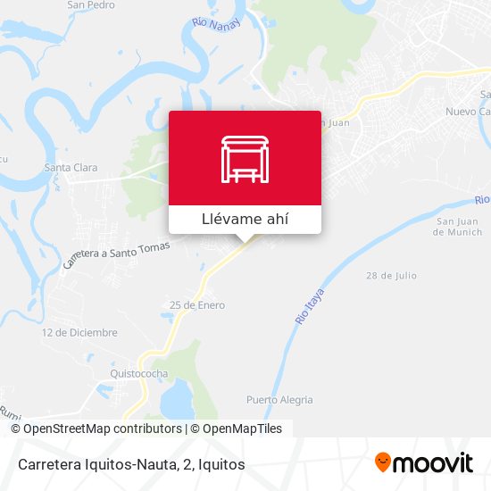 Mapa de Carretera Iquitos-Nauta, 2