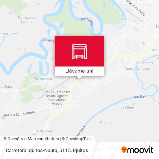Mapa de Carretera Iquitos-Nauta, 5115