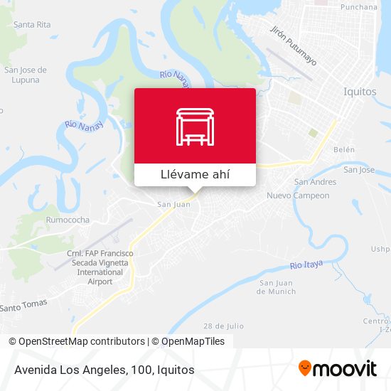 Mapa de Avenida Los Angeles, 100