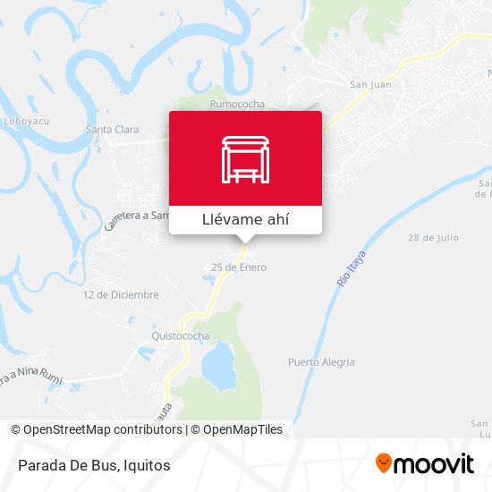 Mapa de Parada De Bus