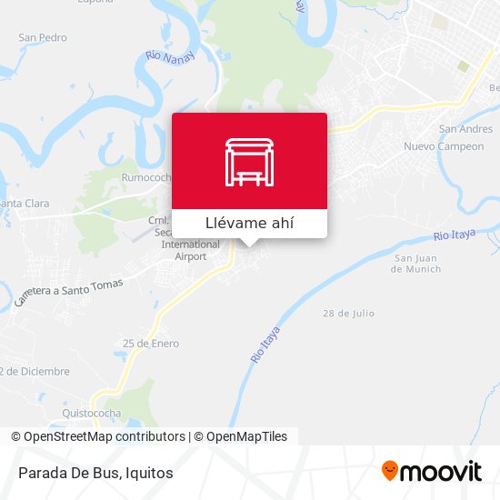 Mapa de Parada De Bus