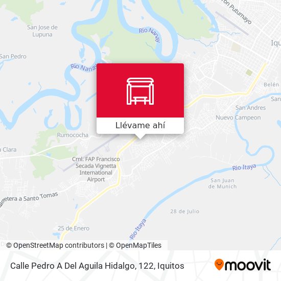 Mapa de Calle Pedro A Del Aguila Hidalgo, 122