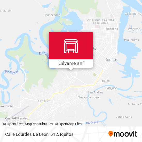 Mapa de Calle Lourdes De Leon, 612
