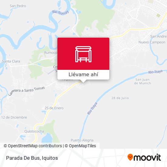 Mapa de Parada De Bus