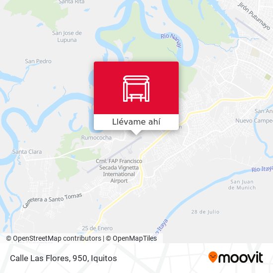 Mapa de Calle Las Flores, 950