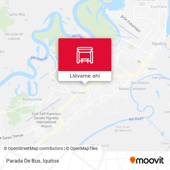 Mapa de Parada De Bus