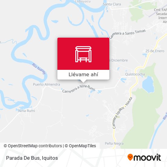 Mapa de Parada De Bus