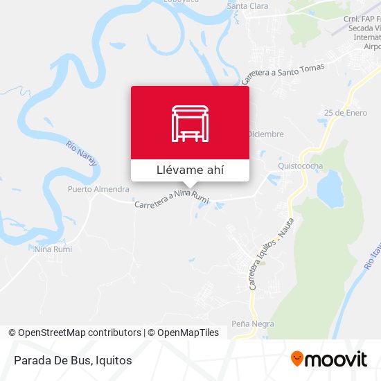 Mapa de Parada De Bus