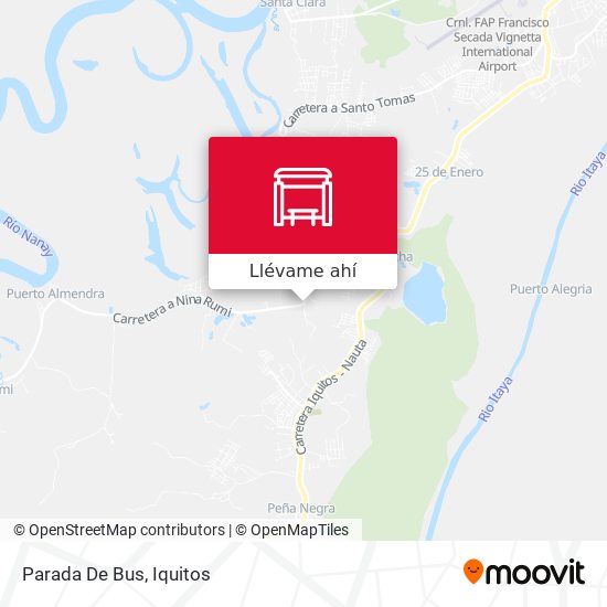 Mapa de Parada De Bus