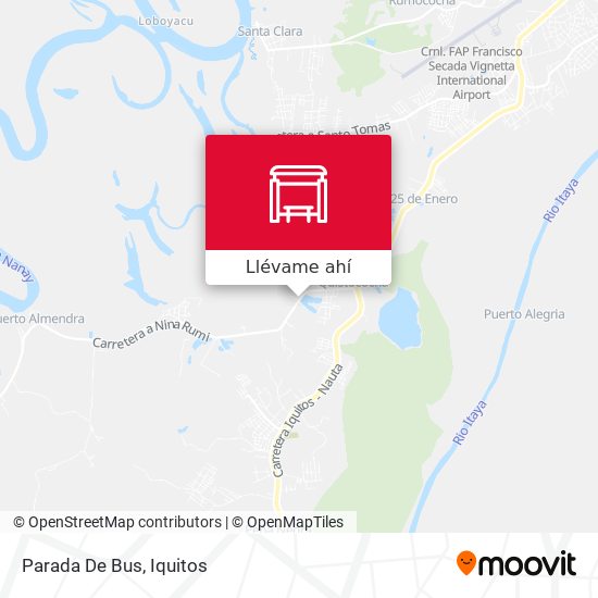 Mapa de Parada De Bus