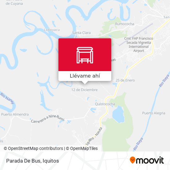 Mapa de Parada De Bus