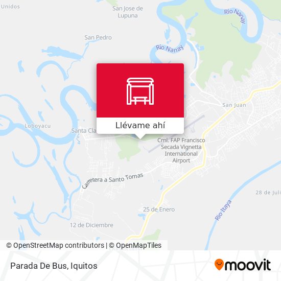 Mapa de Parada De Bus