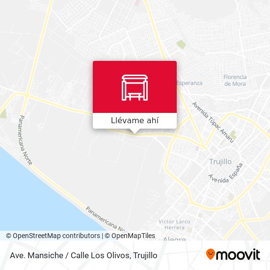 Mapa de Ave. Mansiche / Calle Los Olivos
