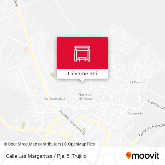 Mapa de Calle Las Margaritas / Pje. 5