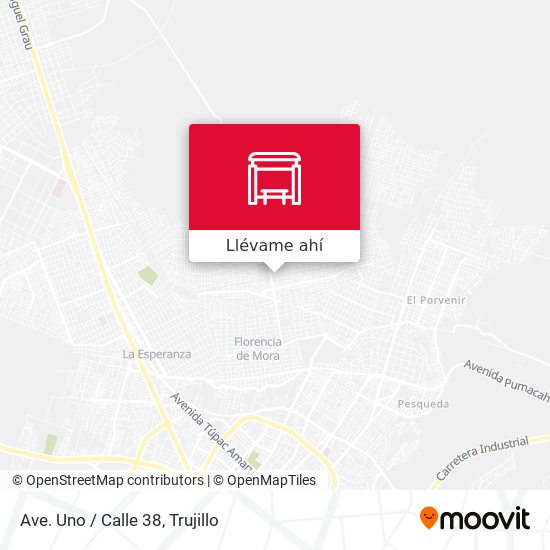 Mapa de Ave. Uno / Calle 38