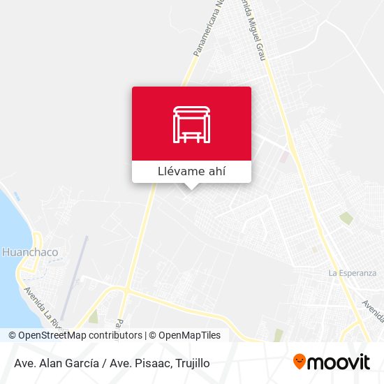 Mapa de Ave. Alan García / Ave. Pisaac