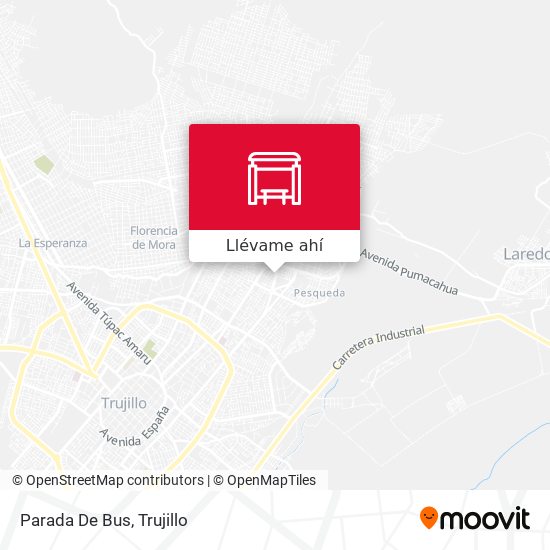 Mapa de Parada De Bus