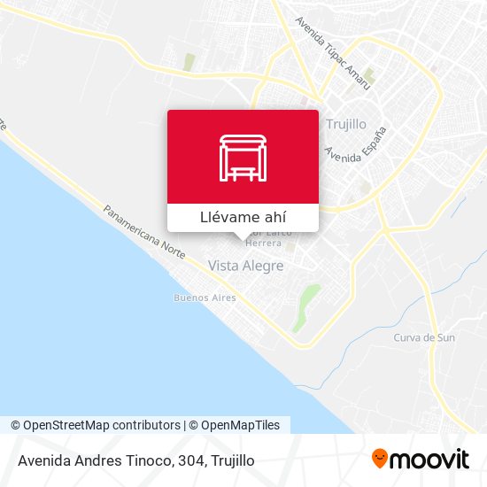 Mapa de Avenida Andres Tinoco, 304