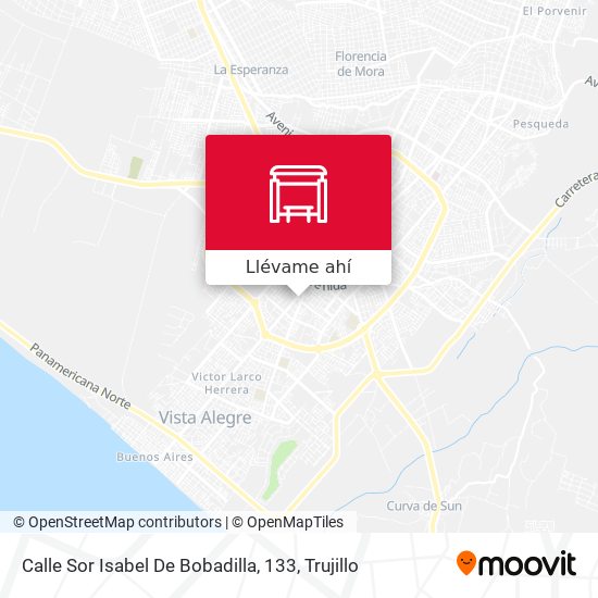 Mapa de Calle Sor Isabel De Bobadilla, 133