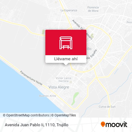 Mapa de Avenida Juan Pablo Ii, 1110