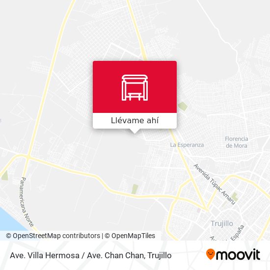 Mapa de Ave. Villa Hermosa / Ave. Chan Chan