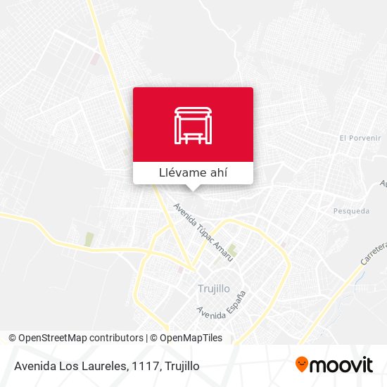 Mapa de Avenida Los Laureles, 1117